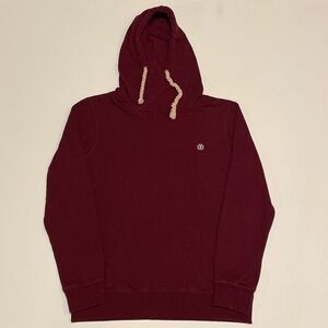 ELEMENT BURGUNDY CROSS NECK PULLOVER HOODIE (SMALL)